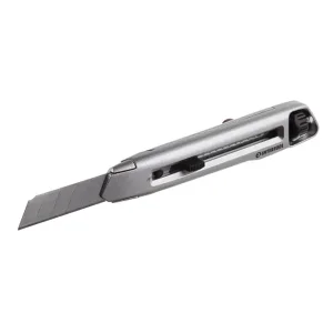 Ніж сегментним 18 мм, металевий, посилений, гвинтова фіксація INTERTOOL (HT-0512) UA