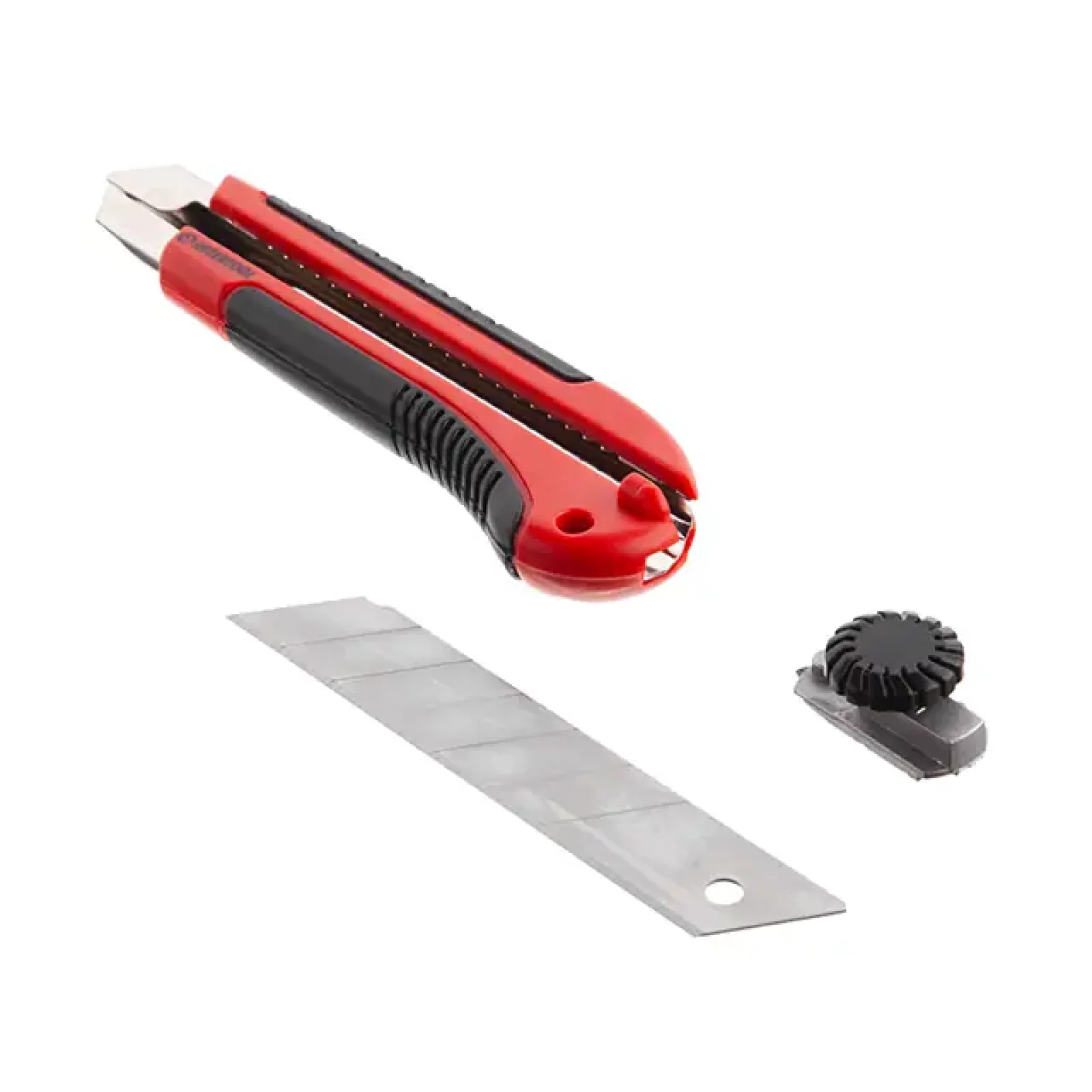 Ніж сегментний, 25 мм, металева напрямна, прогумована ручка INTERTOOL (HT-0526) UA