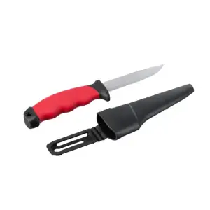 Ніж, 100 мм, з чохлом, STORM INTERTOOL (HT-0536) UA