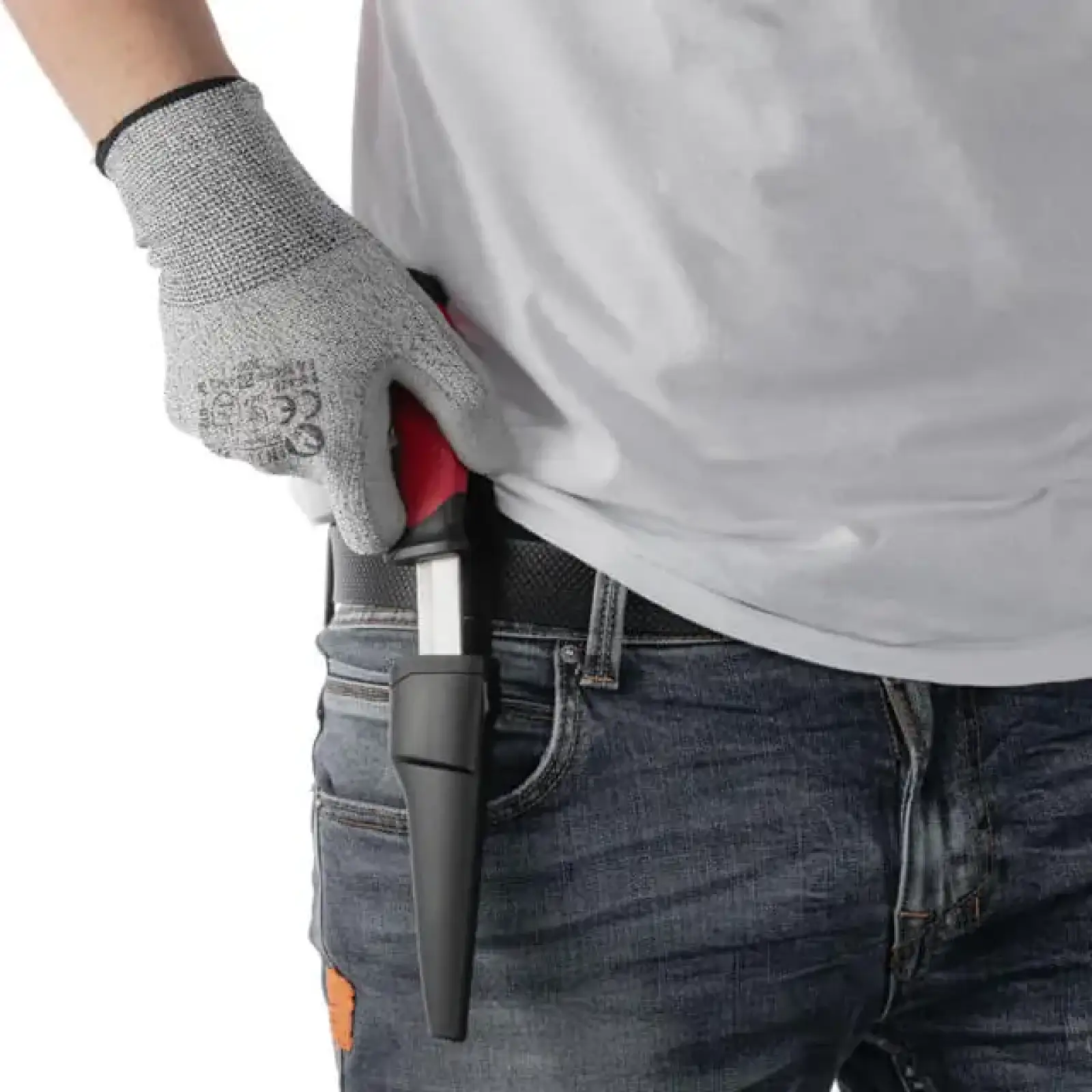Ніж, 100 мм, з чохлом, STORM INTERTOOL (HT-0536) UA