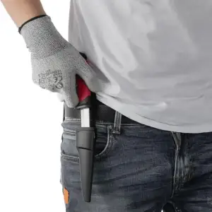 Ніж, 100 мм, з чохлом, STORM INTERTOOL (HT-0536) UA
