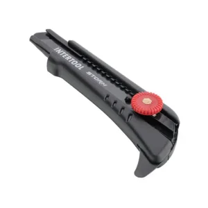 Ніж сегментний для лінолеуму, 18 мм, металева напрямна, гвинтова фіксація STORM INTERTOOL (HT-0539) UA