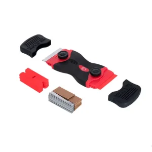 Ніж-скребок з комплектом лез, для чищення скла і роботи з самоклеючими плівками INTERTOOL (HT-0559) UA