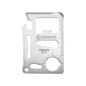 Картка мультитул, 11 в 1 INTERTOOL (HT-0589) UA
