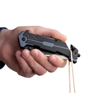 Ніж складаний, 93 мм, з лезом для розрізання ременів INTERTOOL (HT-0598) UA