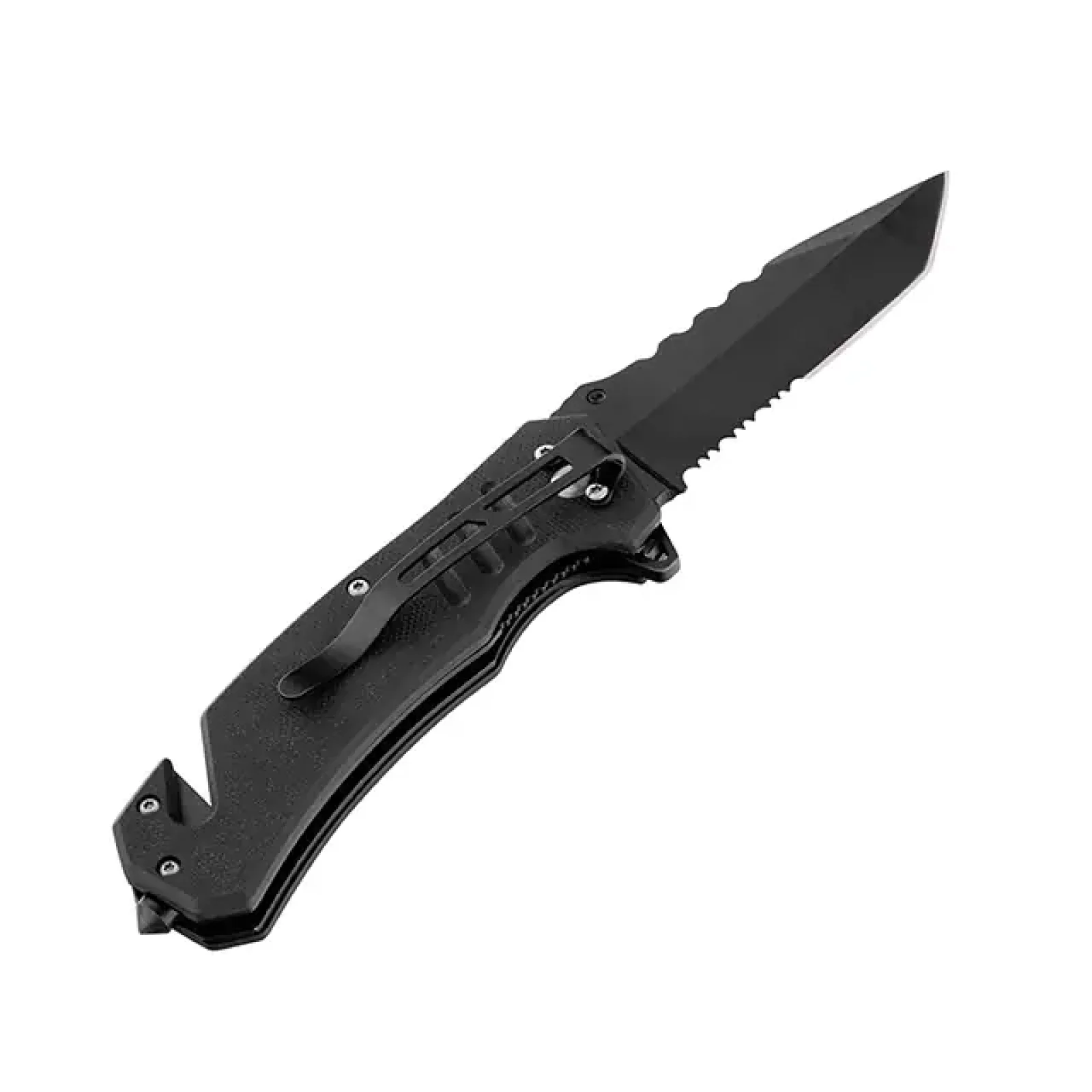 Ніж складаний, 83 мм, з лезом для розрізання ременів INTERTOOL (HT-0599) UA