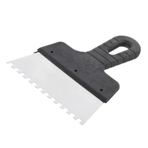 Шпатель із нержавіючої сталі, 150 мм, зуб: 6×6 мм INTERTOOL (KT-2156) UA