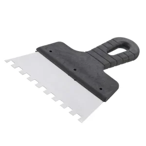 Шпатель із нержавіючої сталі, 150 мм, зуб: 8×8 мм INTERTOOL (KT-2158) UA