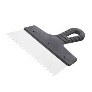 Шпатель із нержавіючої сталі, 200 мм, зуб: 6×6 мм INTERTOOL (KT-2206) UA