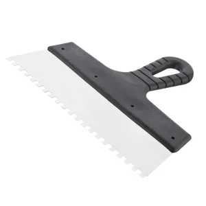 Шпатель із нержавіючої сталі, 250 мм, зуб: 6×6 мм INTERTOOL (KT-2256) UA