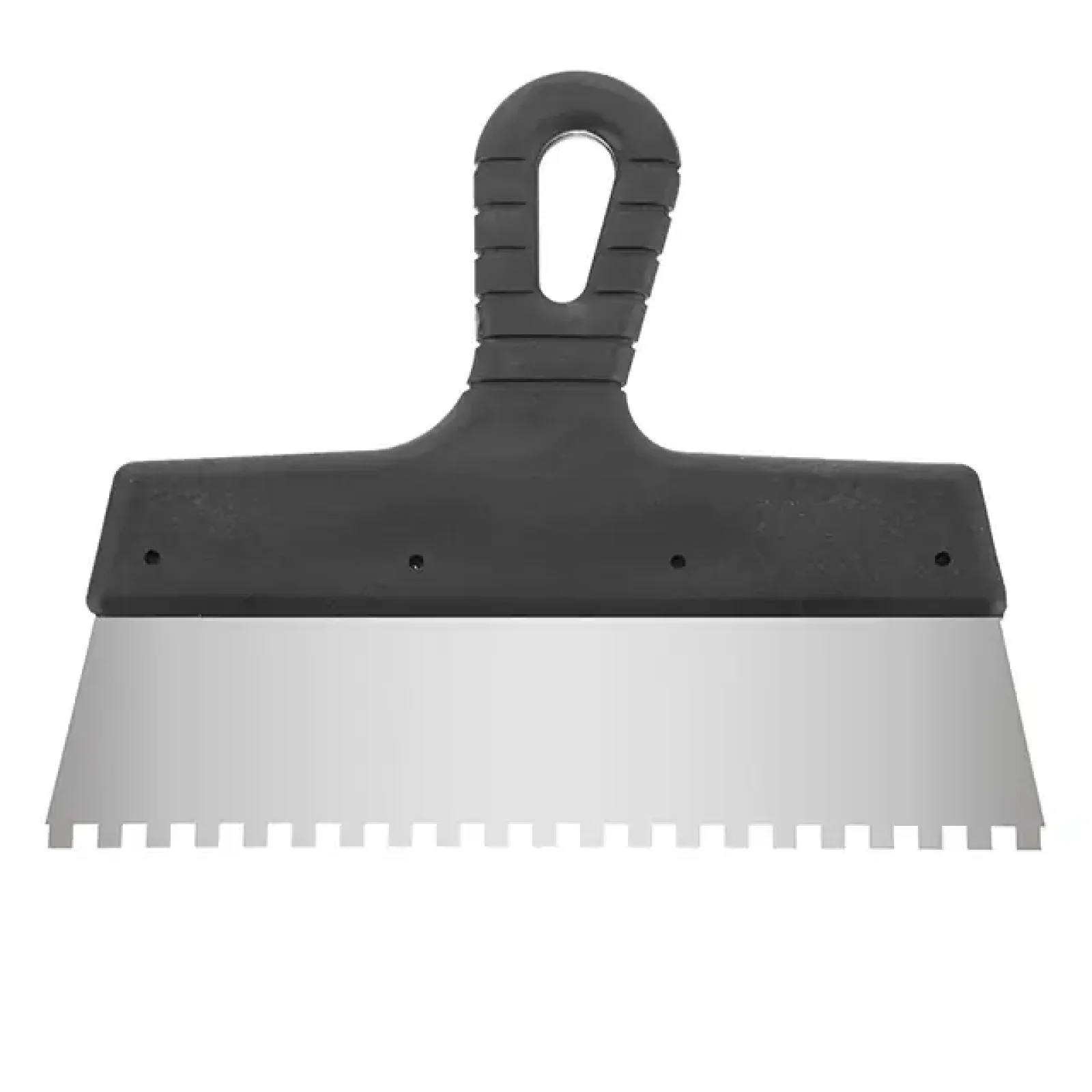 Шпатель із нержавіючої сталі, 250 мм, зуб: 6×6 мм INTERTOOL (KT-2256) UA