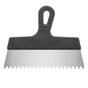 Шпатель із нержавіючої сталі, 250 мм, зуб: 6×6 мм INTERTOOL (KT-2256) UA