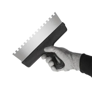 Шпатель із нержавіючої сталі, 250 мм, зуб: 8×8 мм INTERTOOL (KT-2258) UA