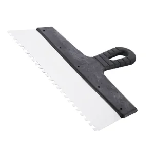 Шпатель із нержавіючої сталі, 300 мм, зуб: 6×6 мм INTERTOOL (KT-2306) UA