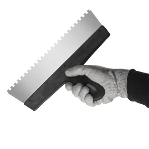 Шпатель із нержавіючої сталі, 300 мм, зуб: 6×6 мм INTERTOOL (KT-2306) UA