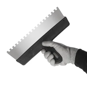 Шпатель із нержавіючої сталі, 300 мм, зуб: 8×8 мм INTERTOOL (KT-2308) UA