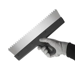 Шпатель із нержавіючої сталі, 350 мм, зуб: 6×6 мм INTERTOOL (KT-2356) UA