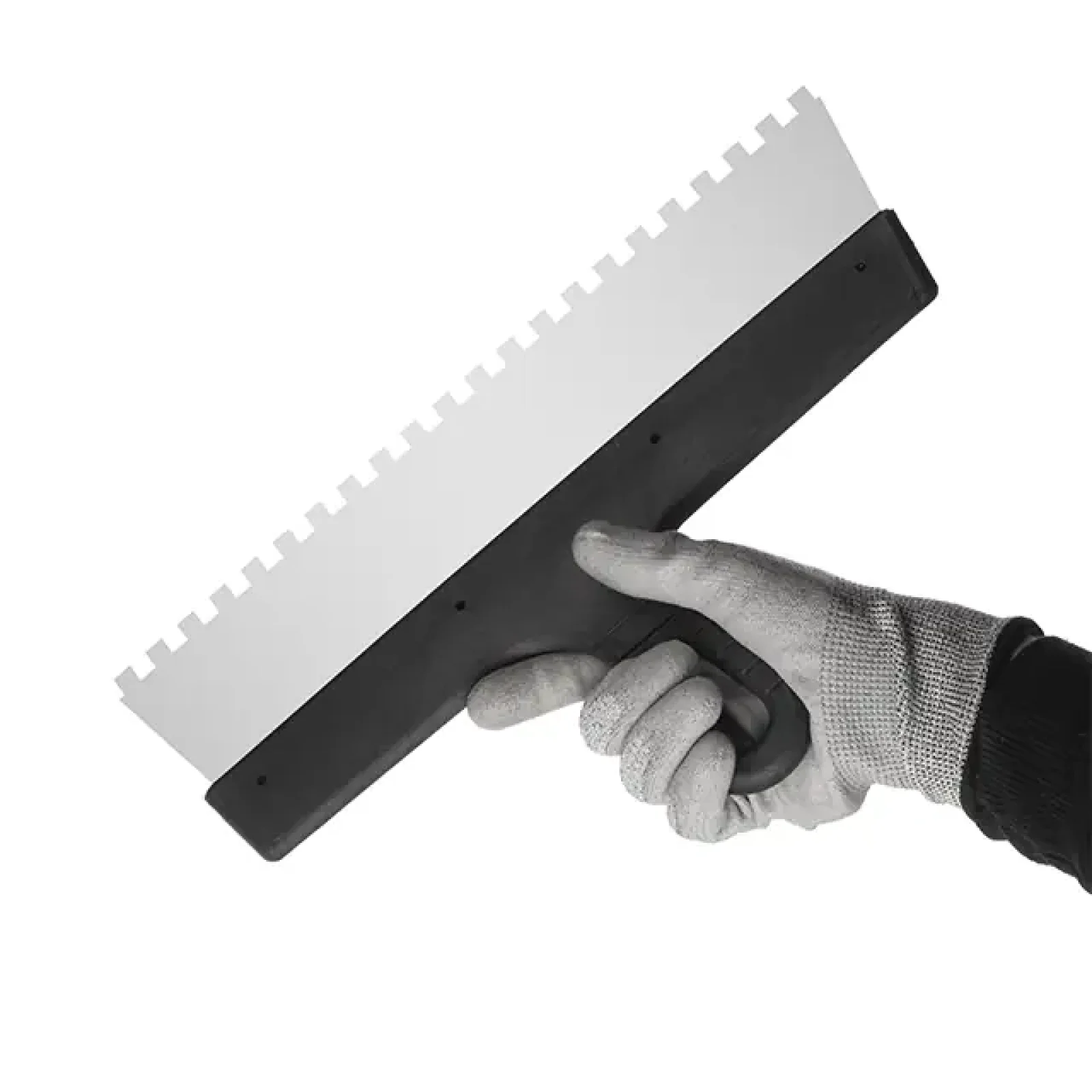 Шпатель із нержавіючої сталі, 350 мм, зуб: 8×8 мм INTERTOOL (KT-2358) UA