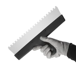 Шпатель із нержавіючої сталі, 350 мм, зуб: 8×8 мм INTERTOOL (KT-2358) UA