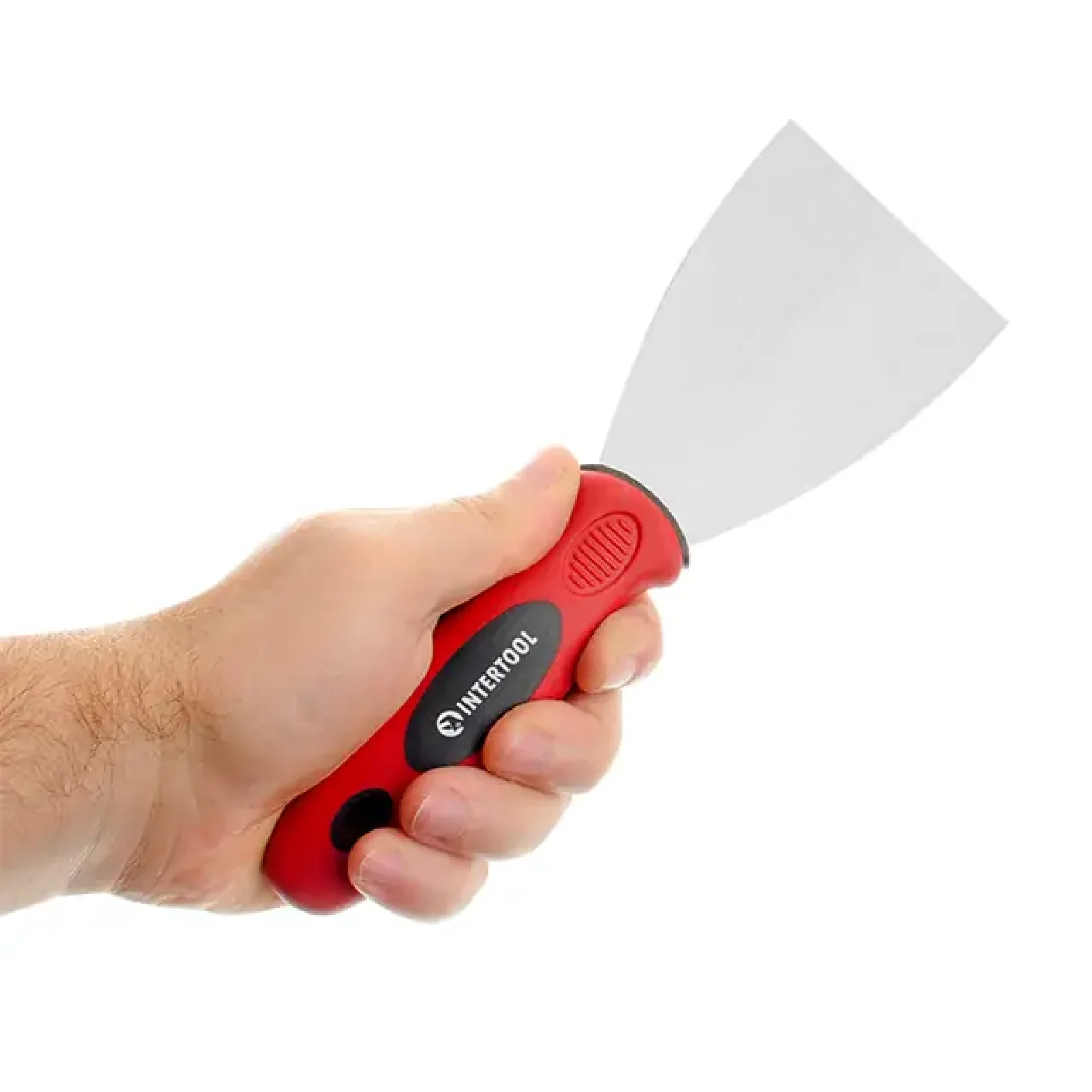 Шпатель із нержавіючої сталі, 75 мм, професійний INTERTOOL (KT-2607) UA