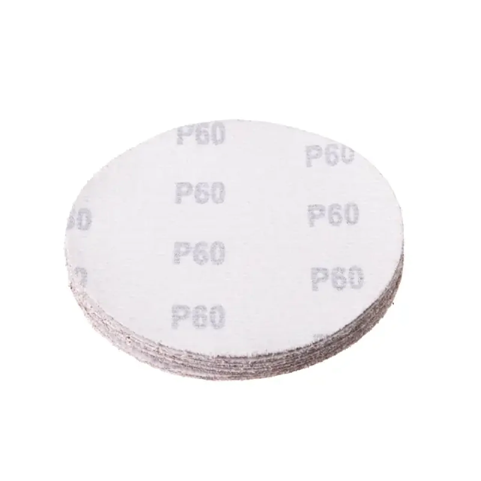 Круг наждаковий на липучці 125 мм, папір клас С, щільність 120 г/м², К60, 10 од. INTERTOOL (BT-0506) UA