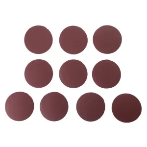 Круг наждаковий на липучці 125 мм, папір клас С, щільність 120 г/м², К100, 10 од. INTERTOOL (BT-0510) UA