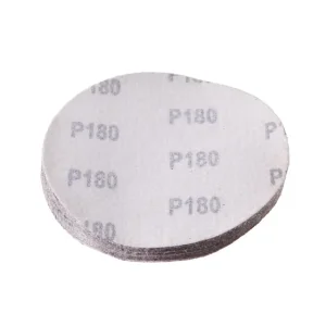 Круг наждаковий на липучці 125 мм, папір клас С, щільність 120 г/м², К180, 10 од. INTERTOOL (BT-0518) UA