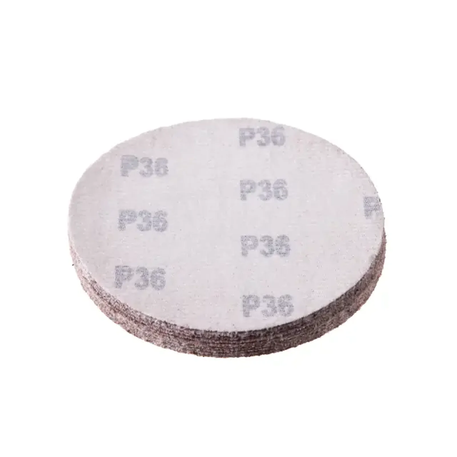 Круг наждаковий на липучці 125 мм, папір клас E, щільність 220 г/м², К36, 10 од. INTERTOOL (BT-0552) UA