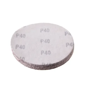 Круг наждаковий на липучці 125 мм, папір клас E, щільність 220 г/м², К40, 10 од. INTERTOOL (BT-0554) UA