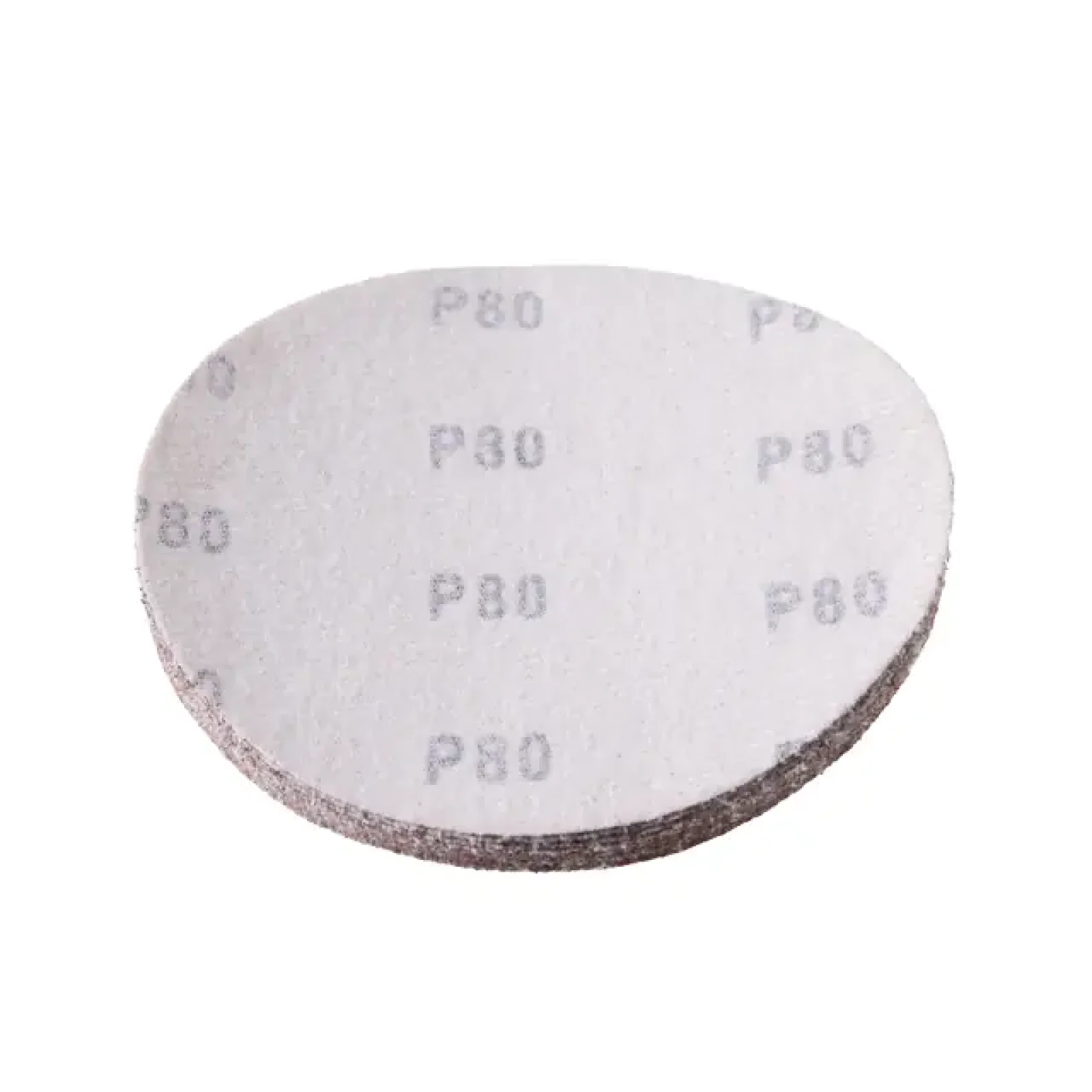 Круг наждаковий на липучці 125 мм, папір клас E, щільність 220 г/м², К80, 10 од. INTERTOOL (BT-0558) UA