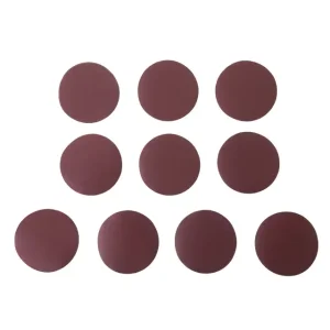 Круг наждаковий на липучці 125 мм, папір клас E, щільність 220 г/м², К180, 10 од. INTERTOOL (BT-0564) UA