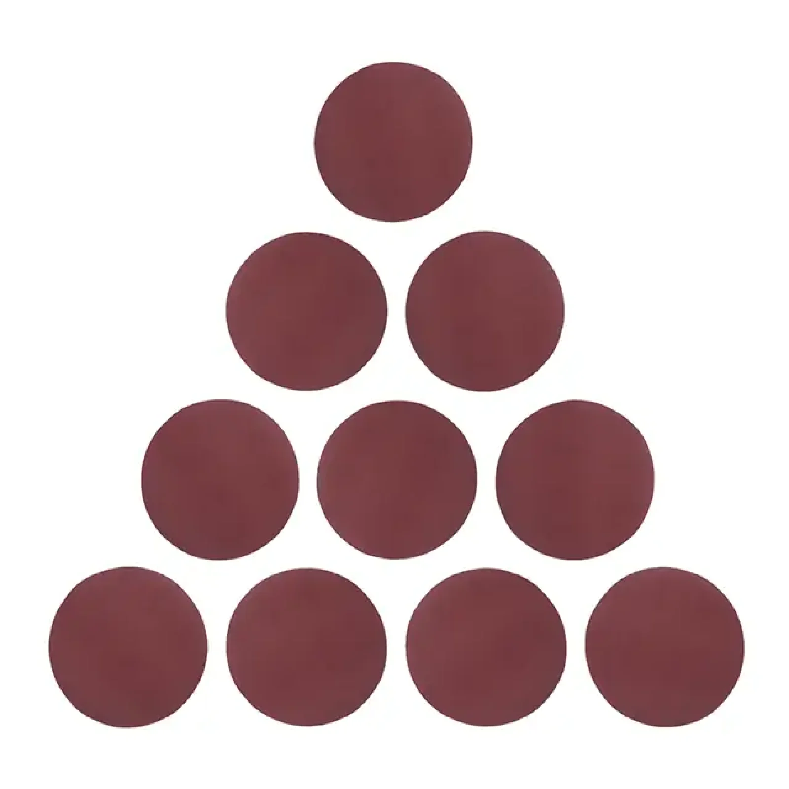 Круг наждаковий на липучці 125 мм, папір клас E, щільність 220 г/м², К240, 10 од. INTERTOOL (BT-0566) UA