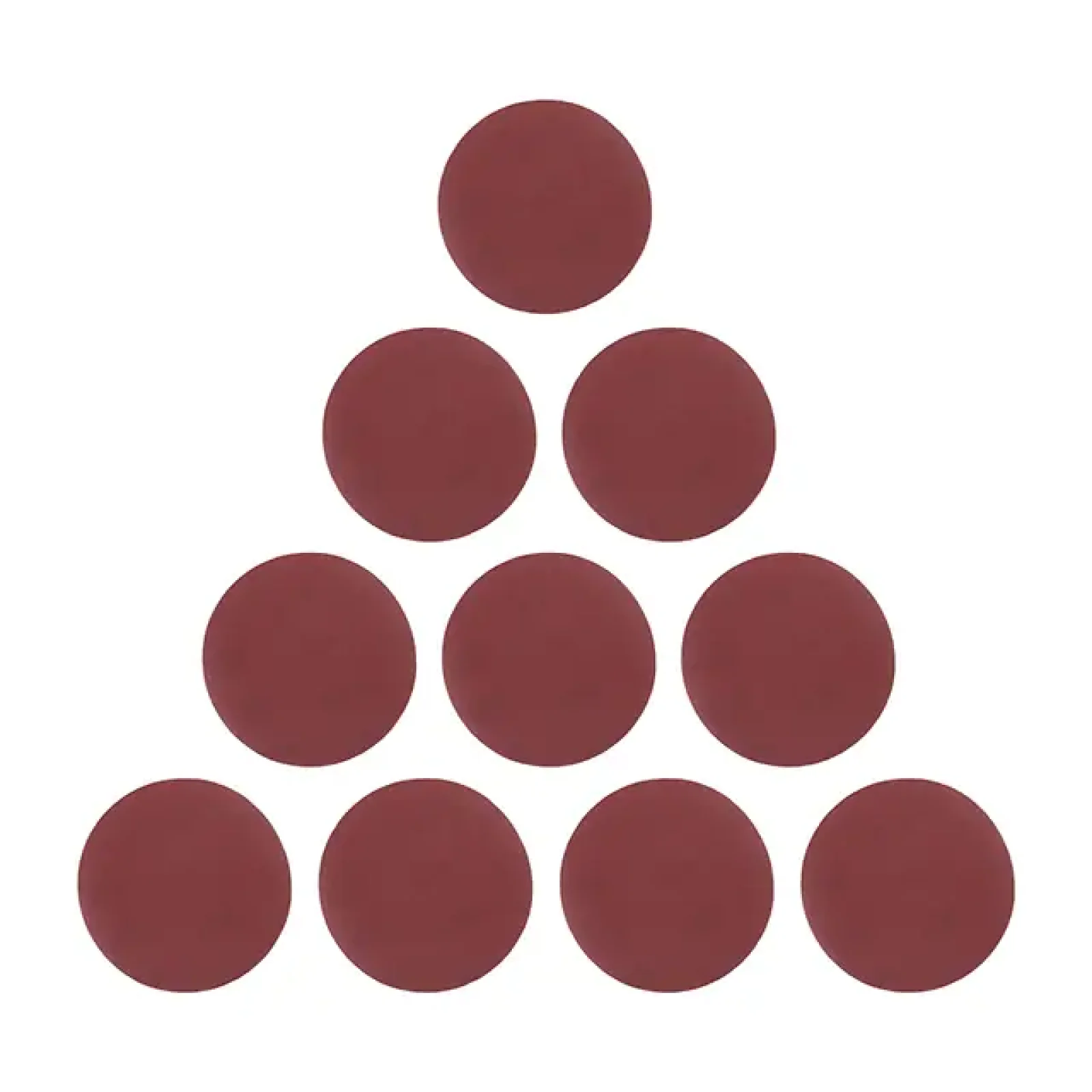 Круг наждаковий на липучці 125 мм, папір клас E, щільність 220 г/м², К320, 10 од. INTERTOOL (BT-0567) UA