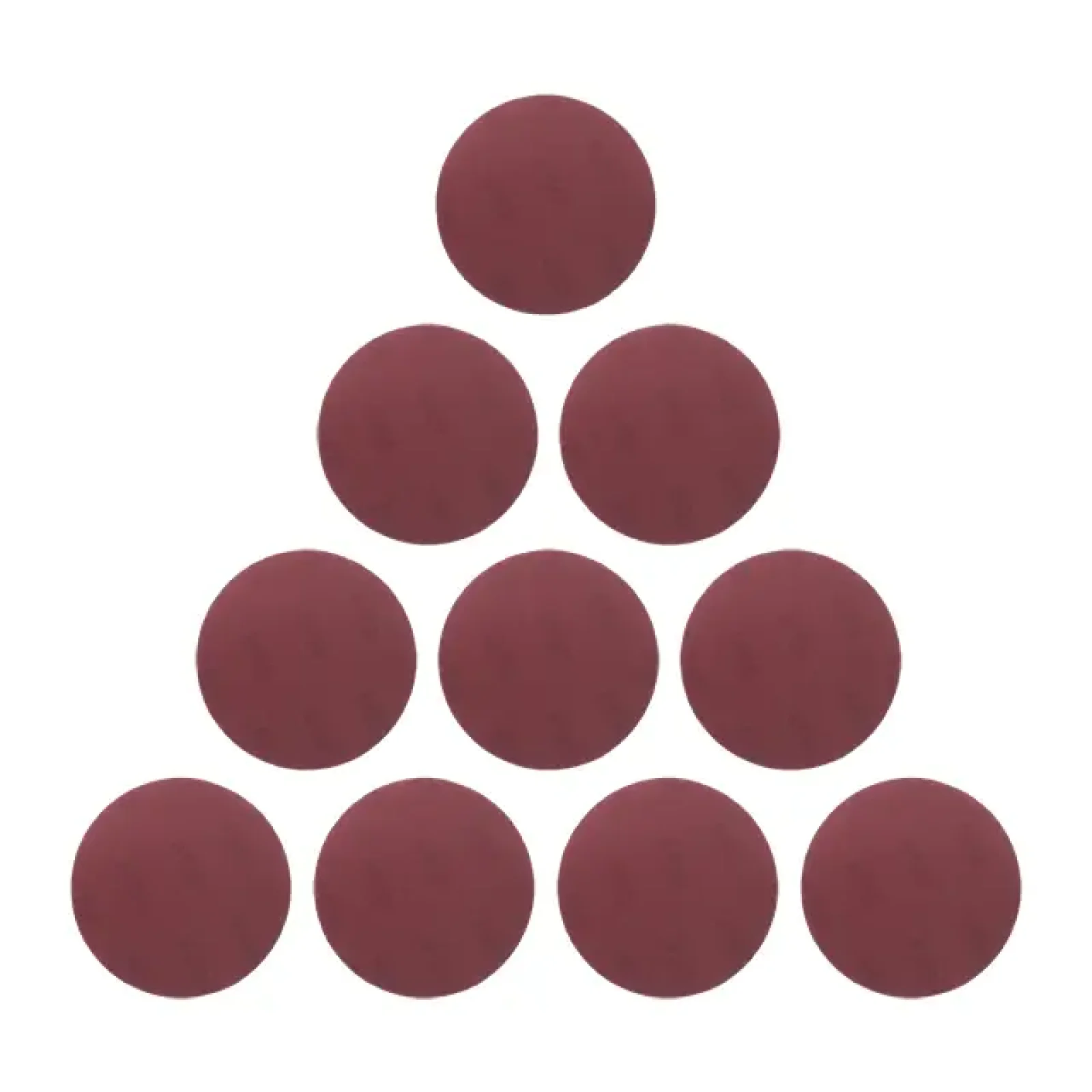 Круг наждаковий на липучці 125 мм, папір клас E, щільність 220 г/м², К400, 10 од. INTERTOOL (BT-0569) UA