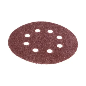 Круг наждаковий на липучці з отворами 125 мм, папір клас С, щільність 140 г/м², К36, 5 од. INTERTOOL (BT-0582) UA