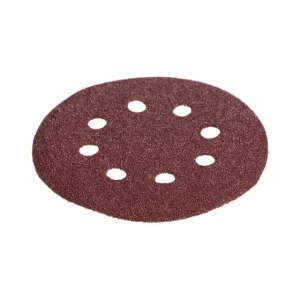 Круг наждаковий на липучці з отворами 125 мм, папір клас С, щільність 140 г/м², К40, 5 од. INTERTOOL (BT-0583) UA