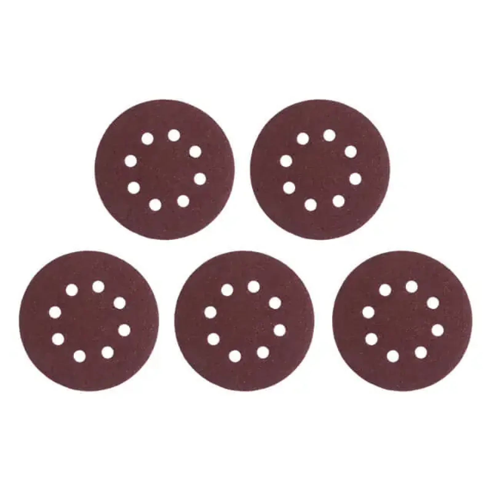 Круг наждаковий на липучці з отворами 125 мм, папір клас С, щільність 140 г/м², К60, 5 од. INTERTOOL (BT-0584) UA