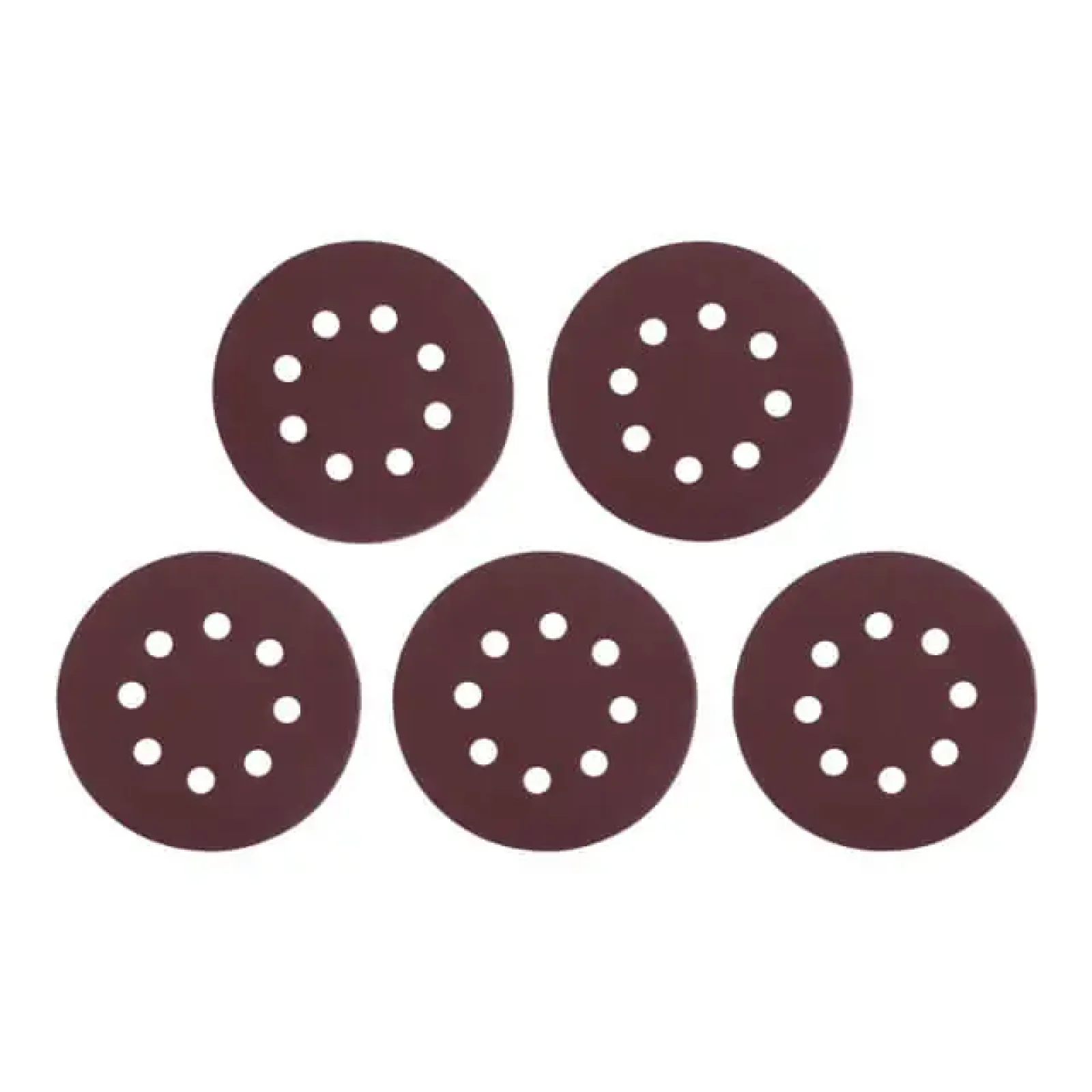 Круг наждаковий на липучці з отворами 125 мм, папір клас С, щільність 140 г/м², К220, 5 од. INTERTOOL (BT-0590) UA