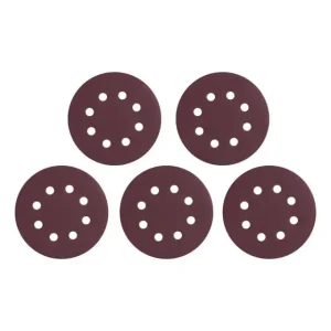 Круг наждаковий на липучці з отворами 125 мм, папір клас С, щільність 140 г/м², К320, 5 од. INTERTOOL (BT-0592) UA