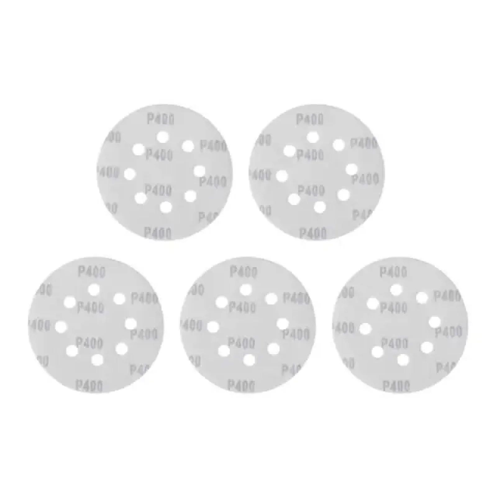 Круг наждаковий на липучці з отворами 125 мм, папір клас С, щільність 140 г/м², К400, 5 од. INTERTOOL (BT-0593) UA