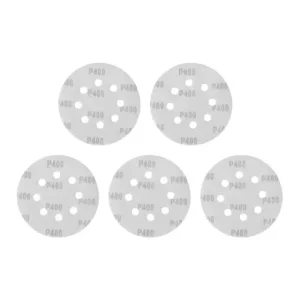 Круг наждаковий на липучці з отворами 125 мм, папір клас С, щільність 140 г/м², К400, 5 од. INTERTOOL (BT-0593) UA