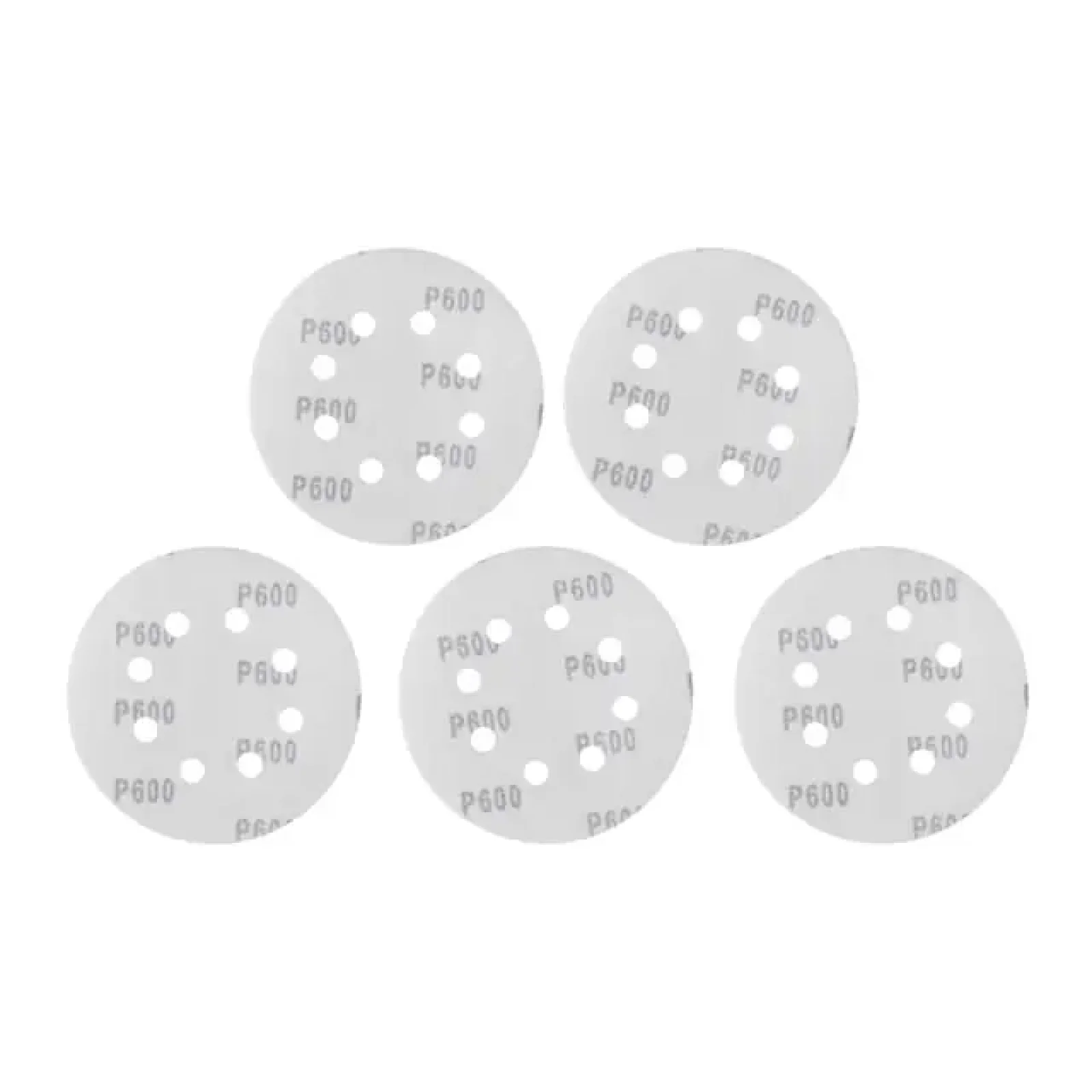 Круг наждаковий на липучці з отворами 125 мм, папір клас С, щільність 140 г/м², К600, 5 од. INTERTOOL (BT-0594) UA