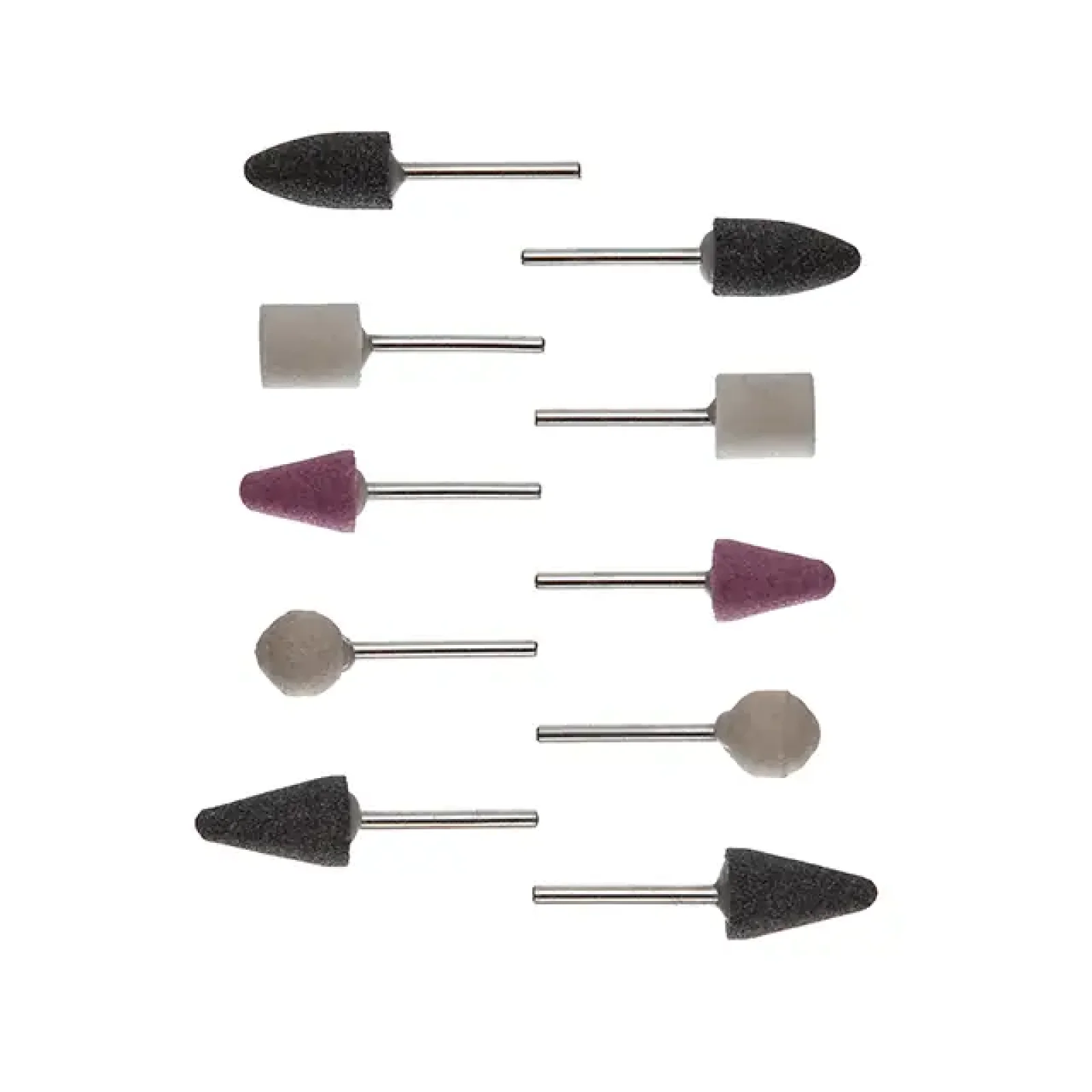 Набір шліфувальних каменів, 10 шт. INTERTOOL (BT-0020) UA