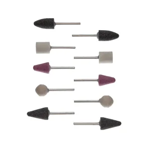 Набір шліфувальних каменів, 10 шт. INTERTOOL (BT-0020) UA