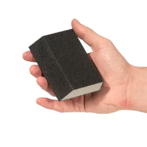 Губка для шліфування, трапеція, 110×75×54×25 мм, оксид алюмінію, K240 INTERTOOL (HT-0824) UA