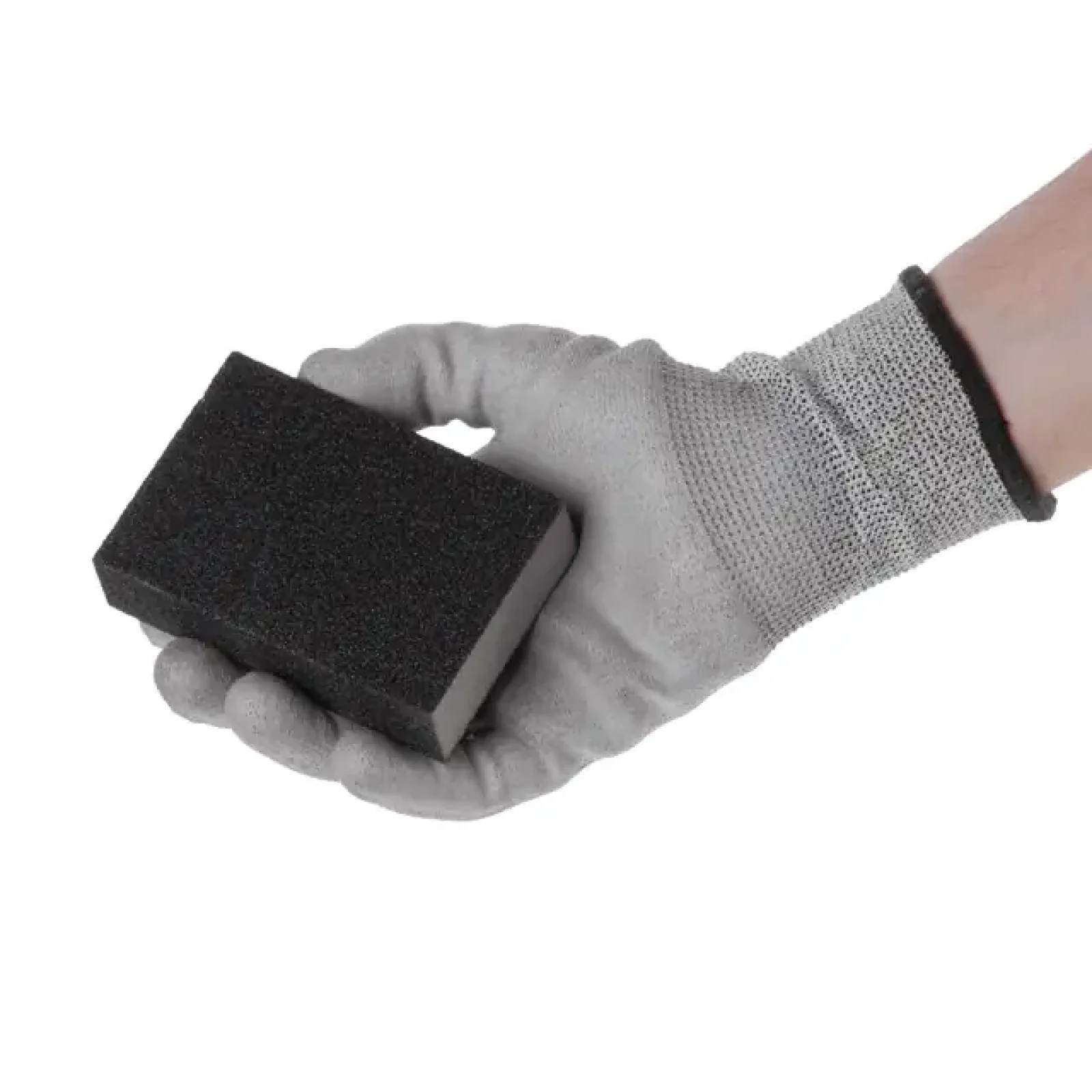 Губка для шліфування, 100×70×25 мм, оксид алюмінію, К80 INTERTOOL (HT-0908) UA