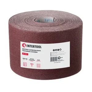 Шкурка шліфувальна, тканинна основа, К40, 200 мм × 50 м INTERTOOL (BT-0714) UA