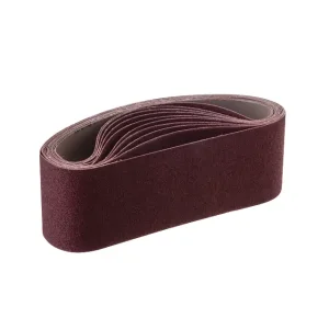 Стрічка шліфувальна, 75×533 мм, зерно K80, 10 шт. INTERTOOL (BT-0408) UA