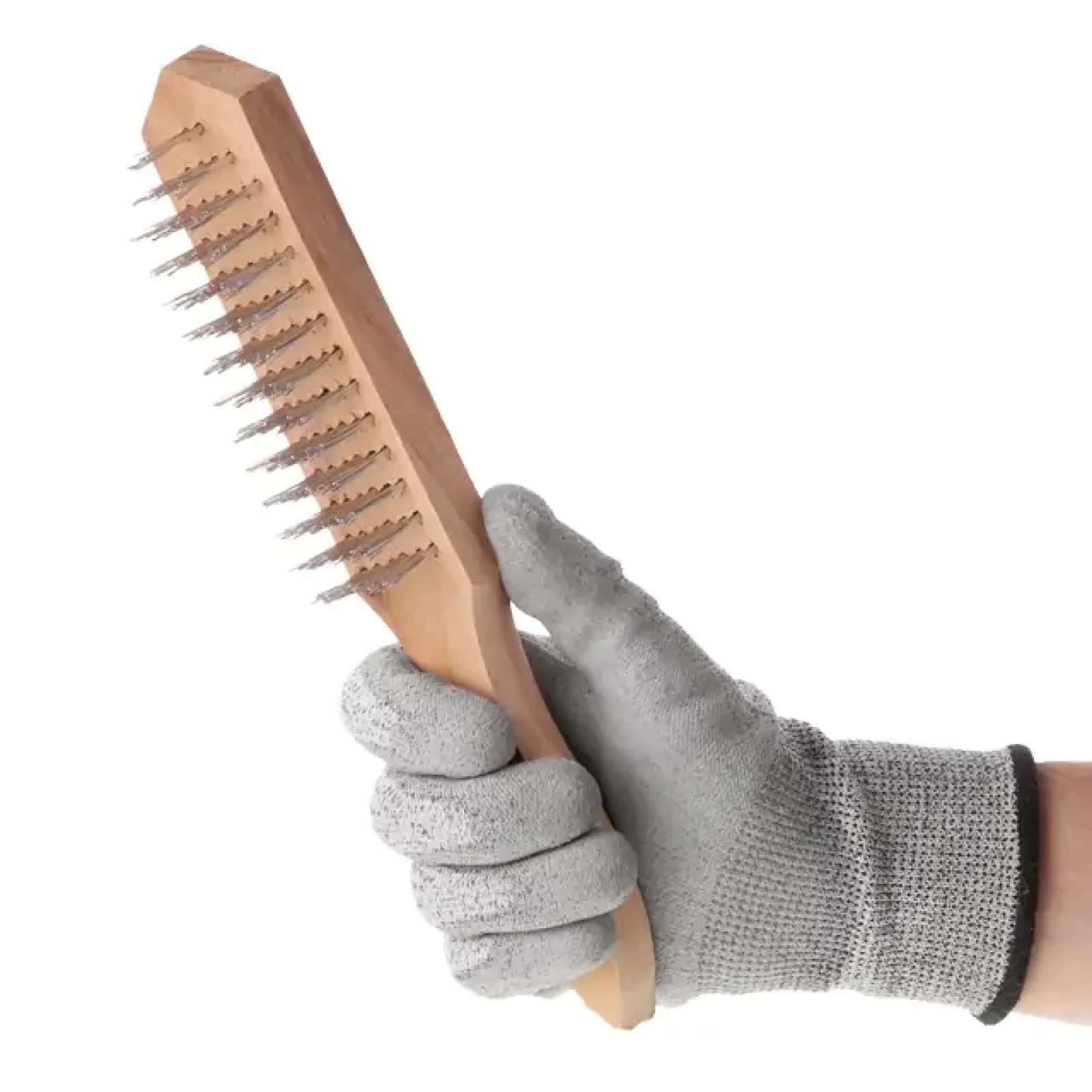 Щітка ручна, 6-рядна, корпус із дерева, cталевий дріт AL-KO (BT-0004) UA