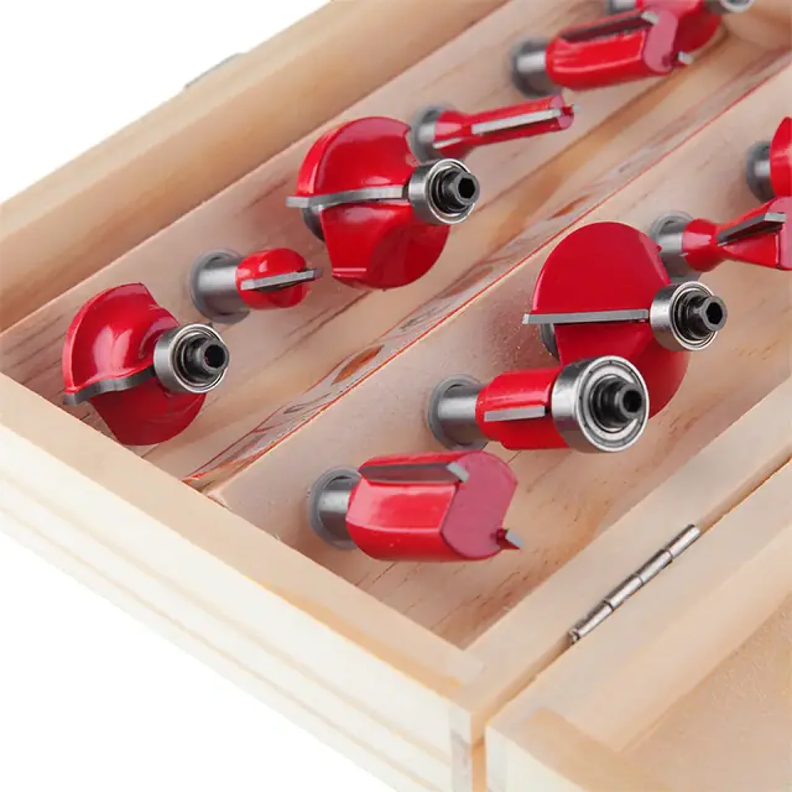 Набір фрез кінцевих по деревині, 12 шт. INTERTOOL (HT-0071) UA